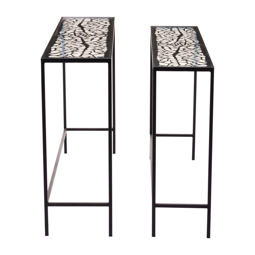 Zuo Web Console Tables Black - Set Of 2