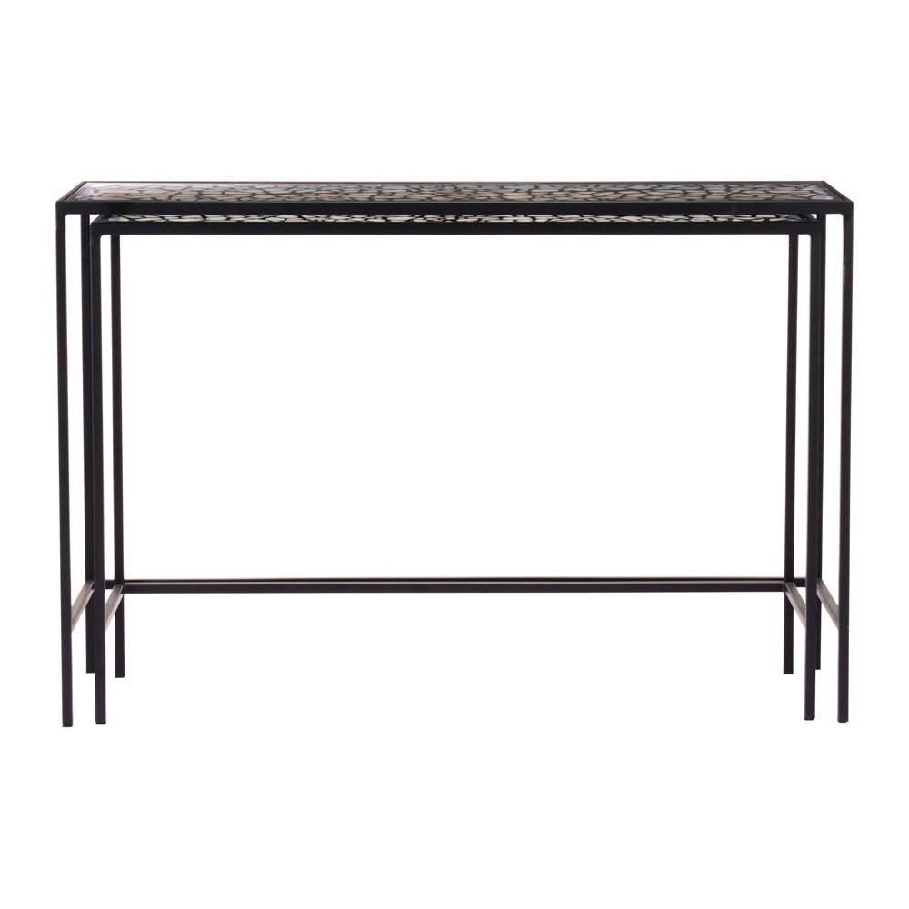 Zuo Web Console Tables Black - Set Of 2