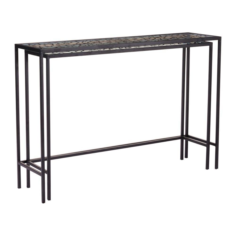 Zuo Web Console Tables Black - Set Of 2