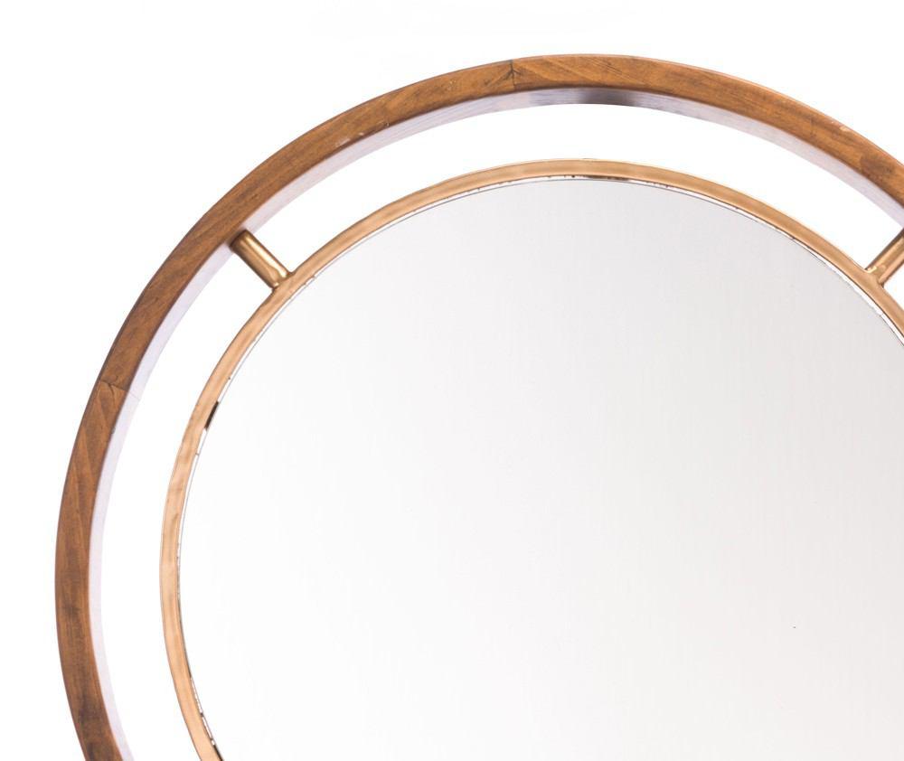 Zuo Round Gold Mirror