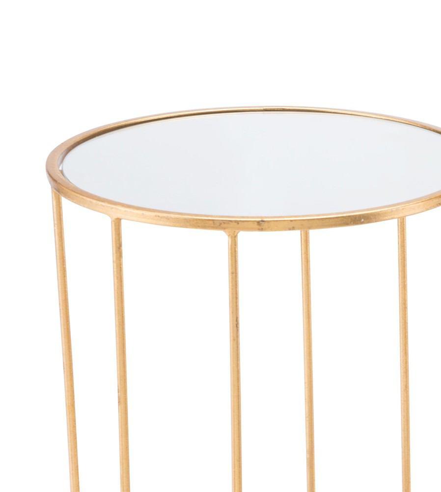 Zuo Finita Nesting Round Tables Gold - Set Of 2