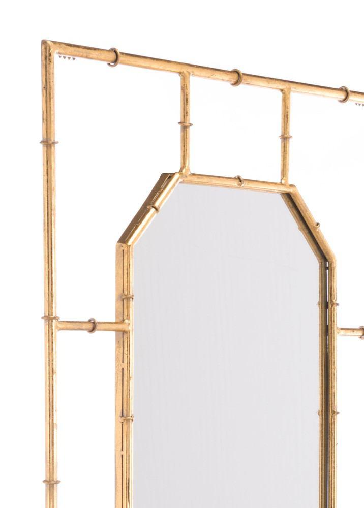 Zuo Bamboo Rectangular Mirror Gold