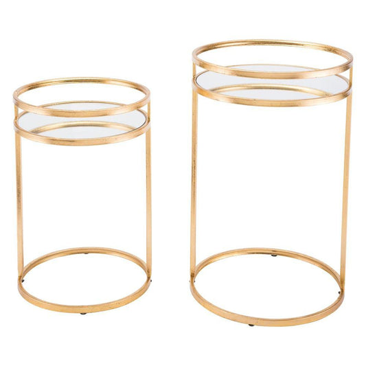 Zuo Nesting Tables Gold - Set Of 2