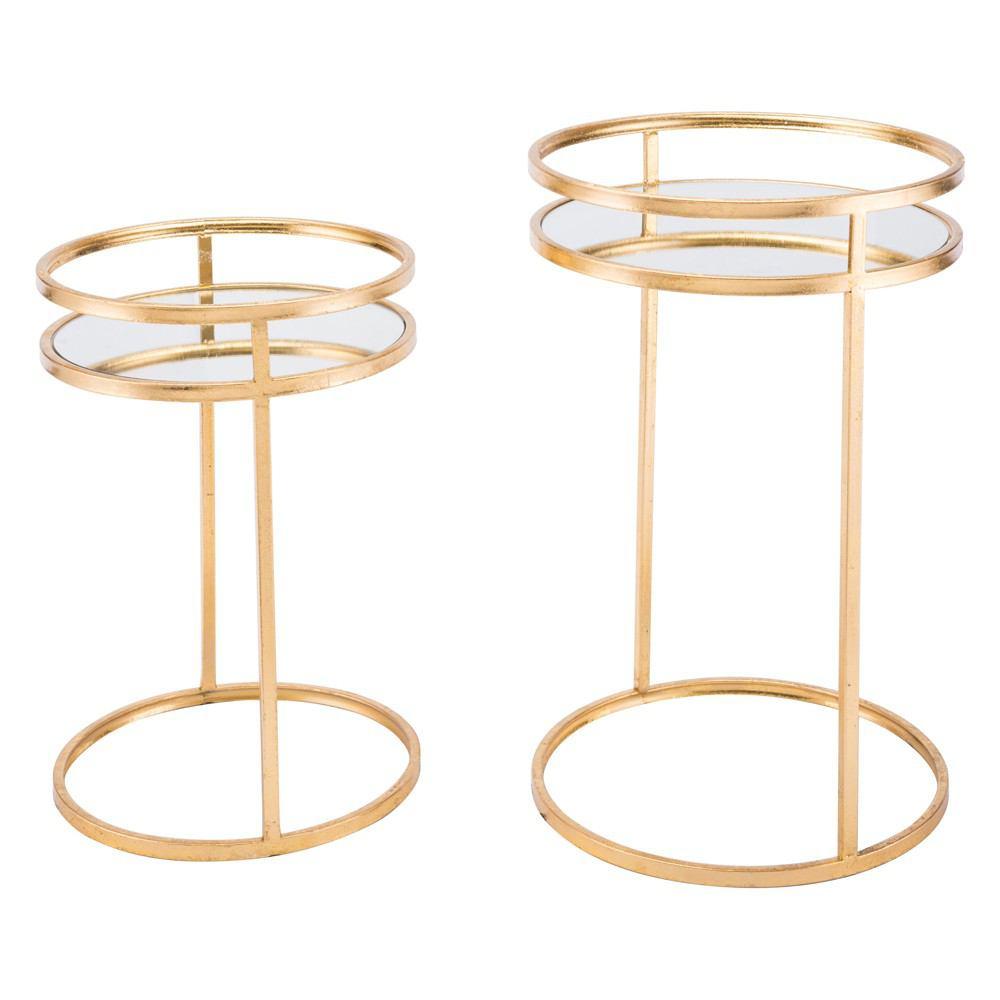 Zuo Nesting Tables Gold - Set Of 2