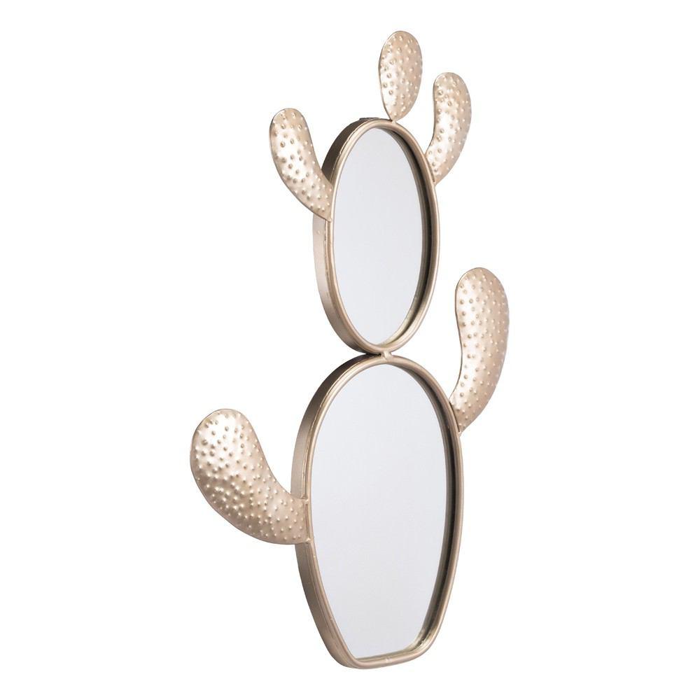 Zuo Cactus Mirror Champagne Gold