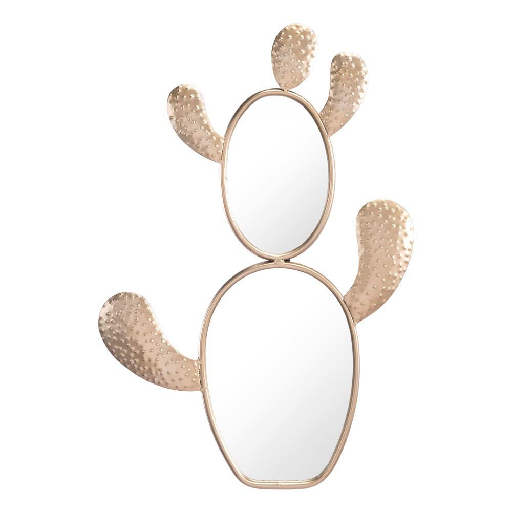 Zuo Cactus Mirror Champagne Gold