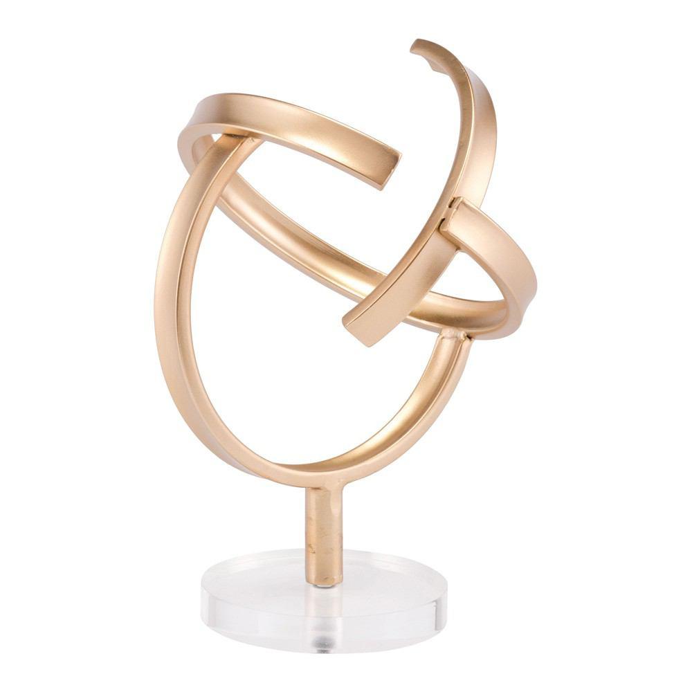 Zuo Doble Rings Figurine Gold