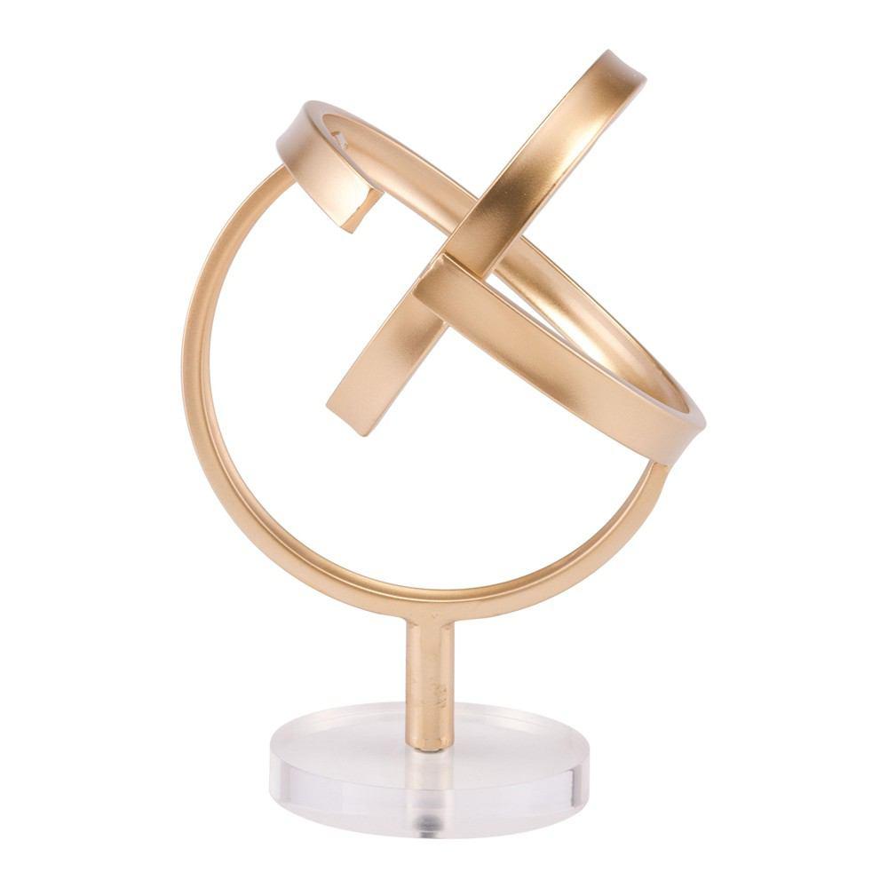 Zuo Doble Rings Figurine Gold