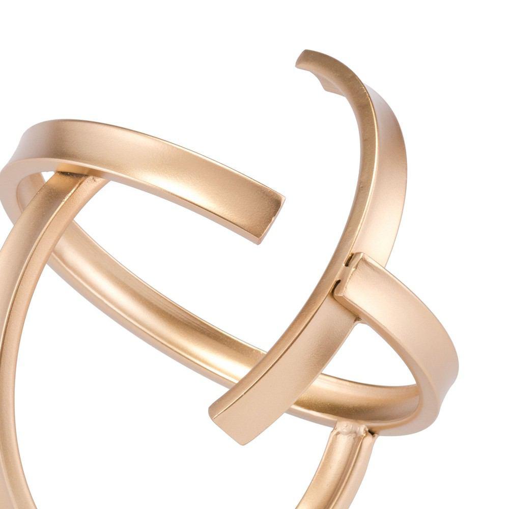 Zuo Doble Rings Figurine Gold