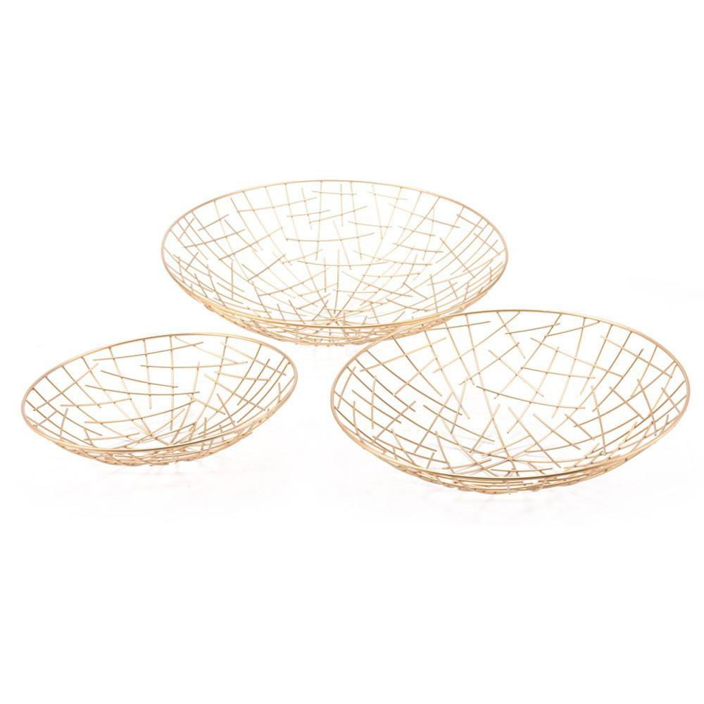 Zuo Gold Plate Gold - Set Of 3