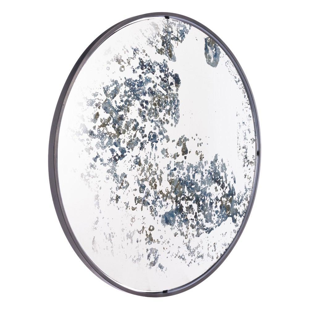 Zuo Round Mirror Antique Blue