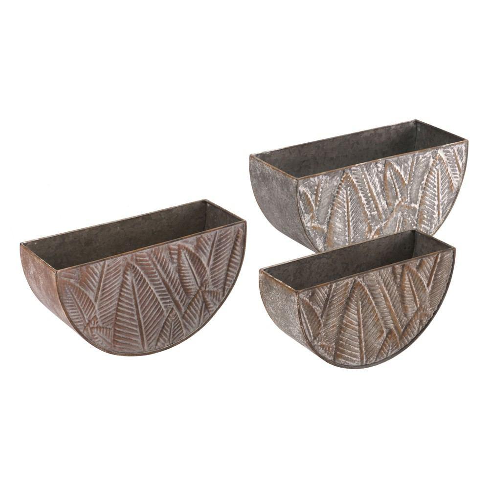 Zuo Leaves Planters Multicolor - Set Of 3