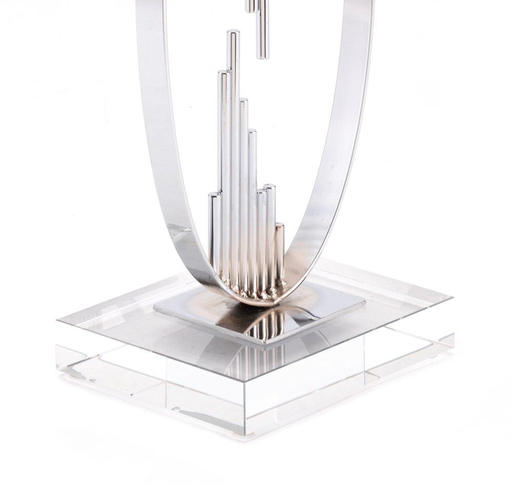 Zuo Silver Candle Holder Silver