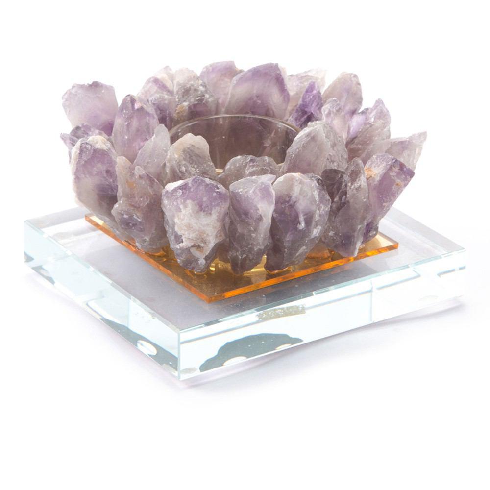 Zuo Purple Candle Holder Purple