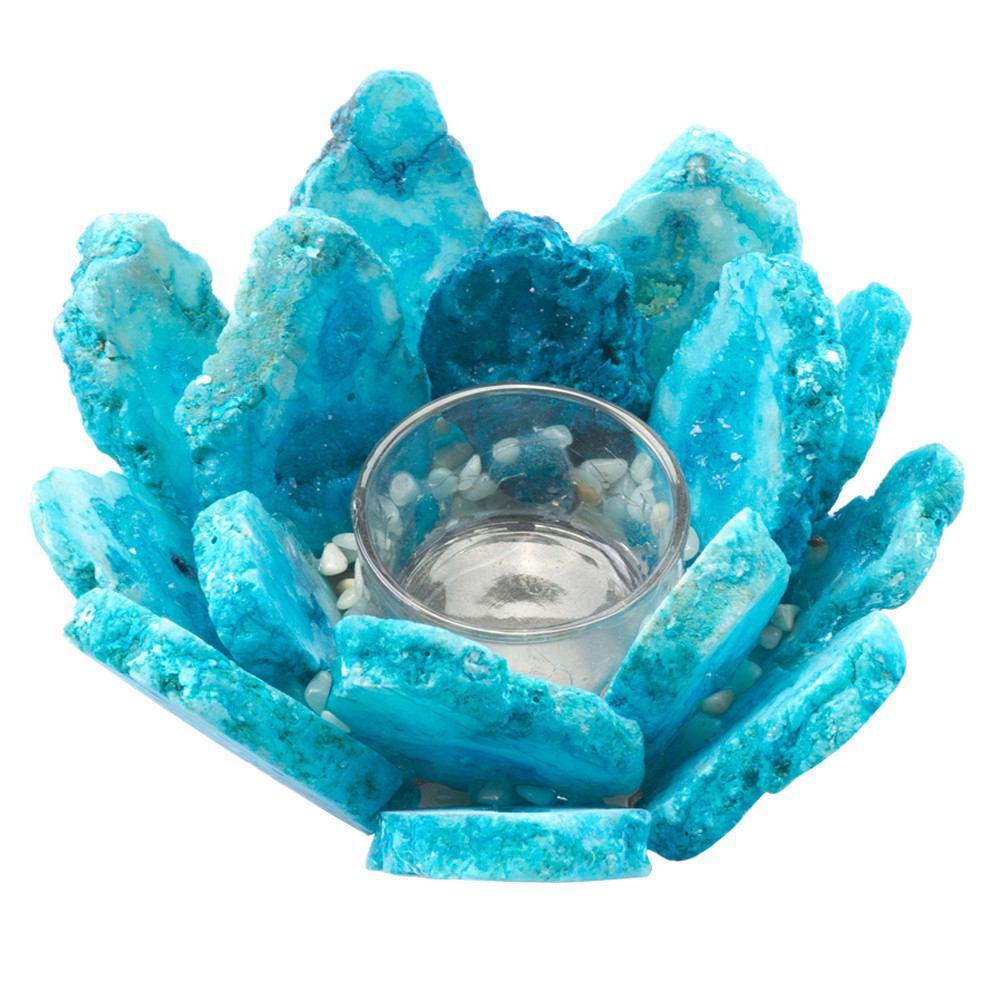 Zuo Blue Candle Holder Blue