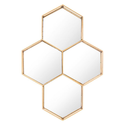 Zuo Honeycomb Mirror Gold