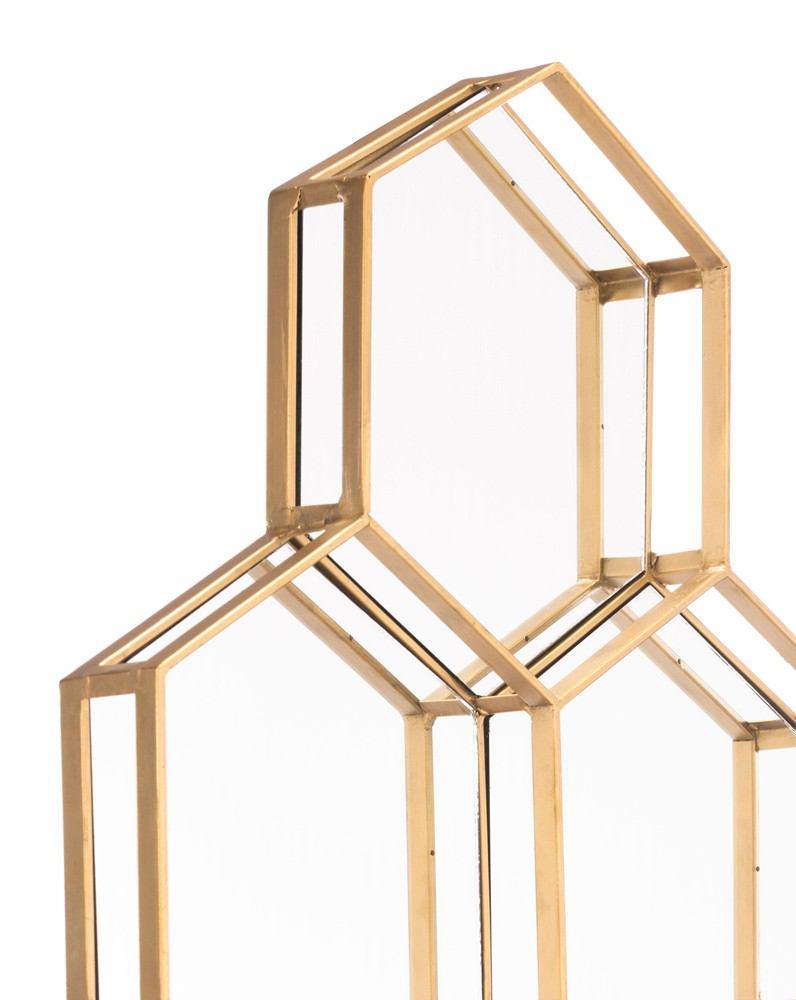 Zuo Honeycomb Mirror Gold