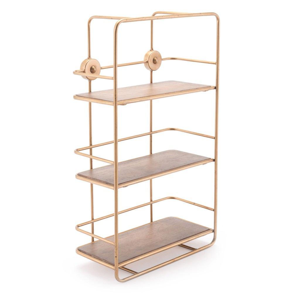 Zuo Stairs Shelf - Antique Gold