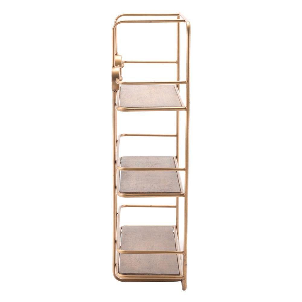 Zuo Stairs Shelf - Antique Gold