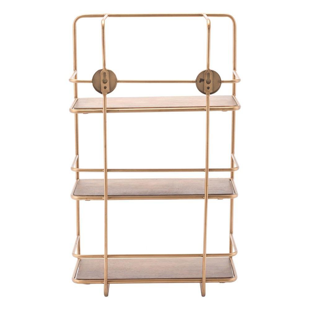 Zuo Stairs Shelf - Antique Gold