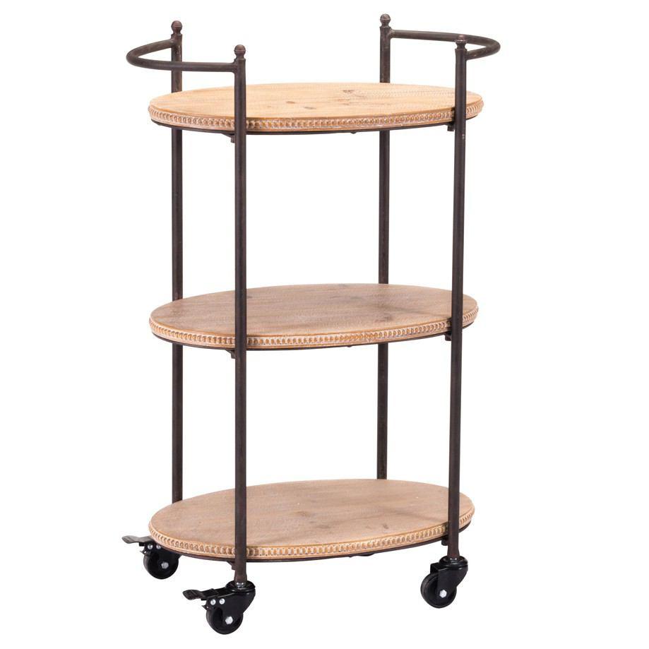 Zuo Tri Level Bar Cart Brown