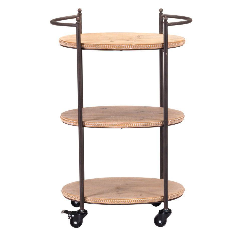 Zuo Tri Level Bar Cart Brown