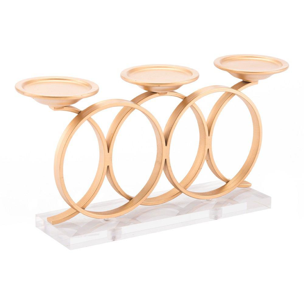 Zuo Infinity Candle Holder Gold