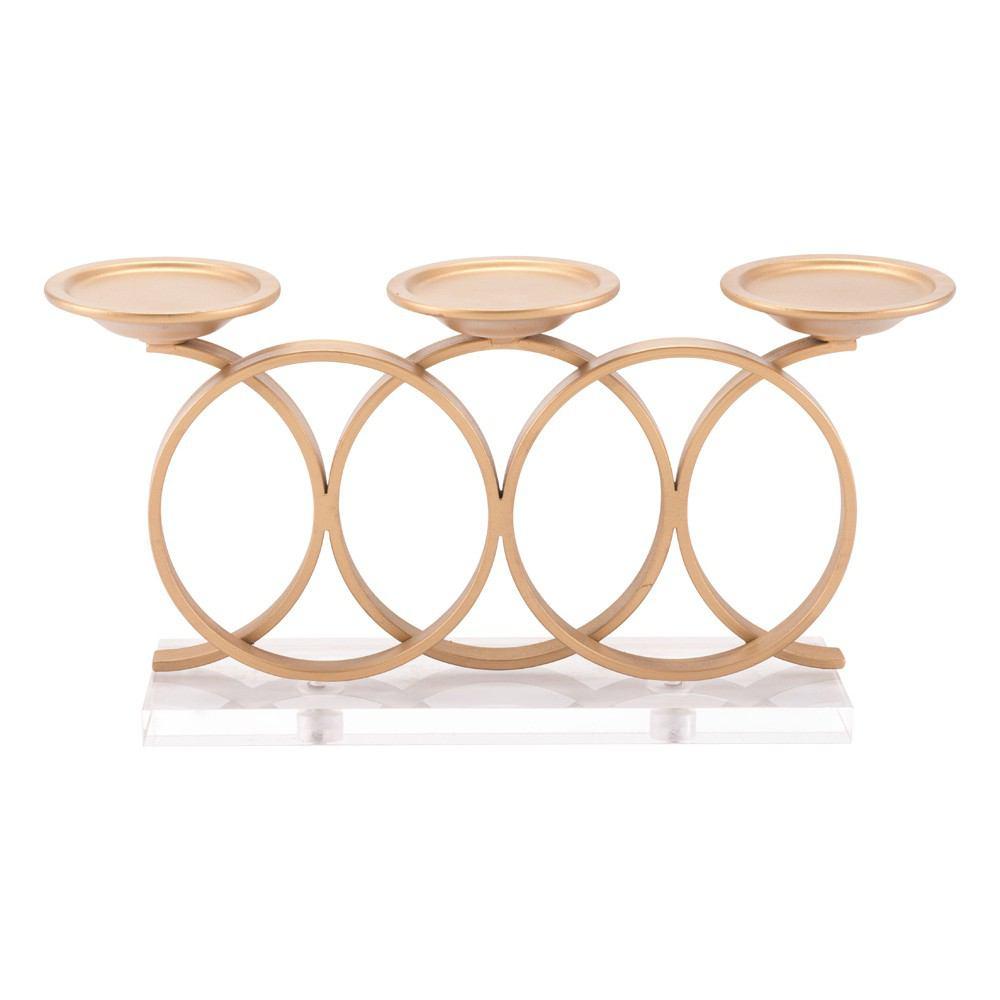 Zuo Infinity Candle Holder Gold