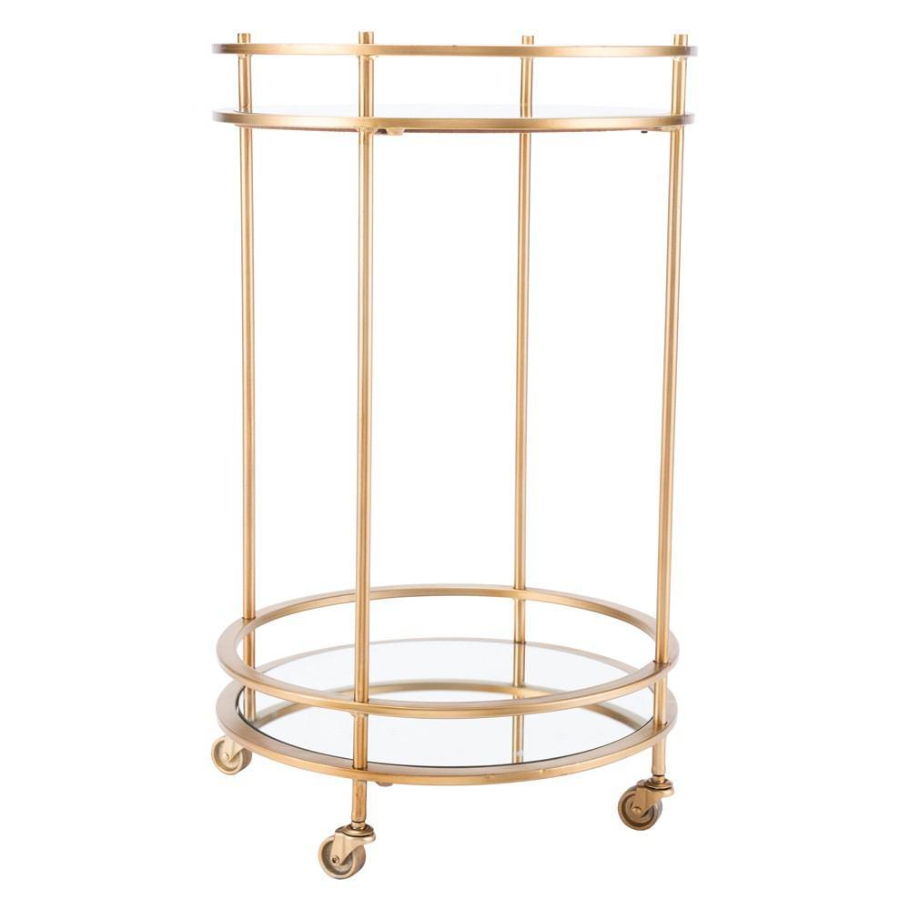 Zuo Round Bar Cart Gold