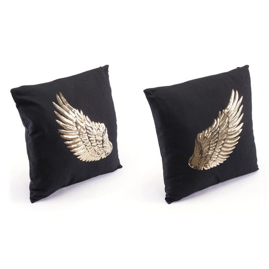 Zuo Metallic Wings Pillows Black & Gold - Set Of 2