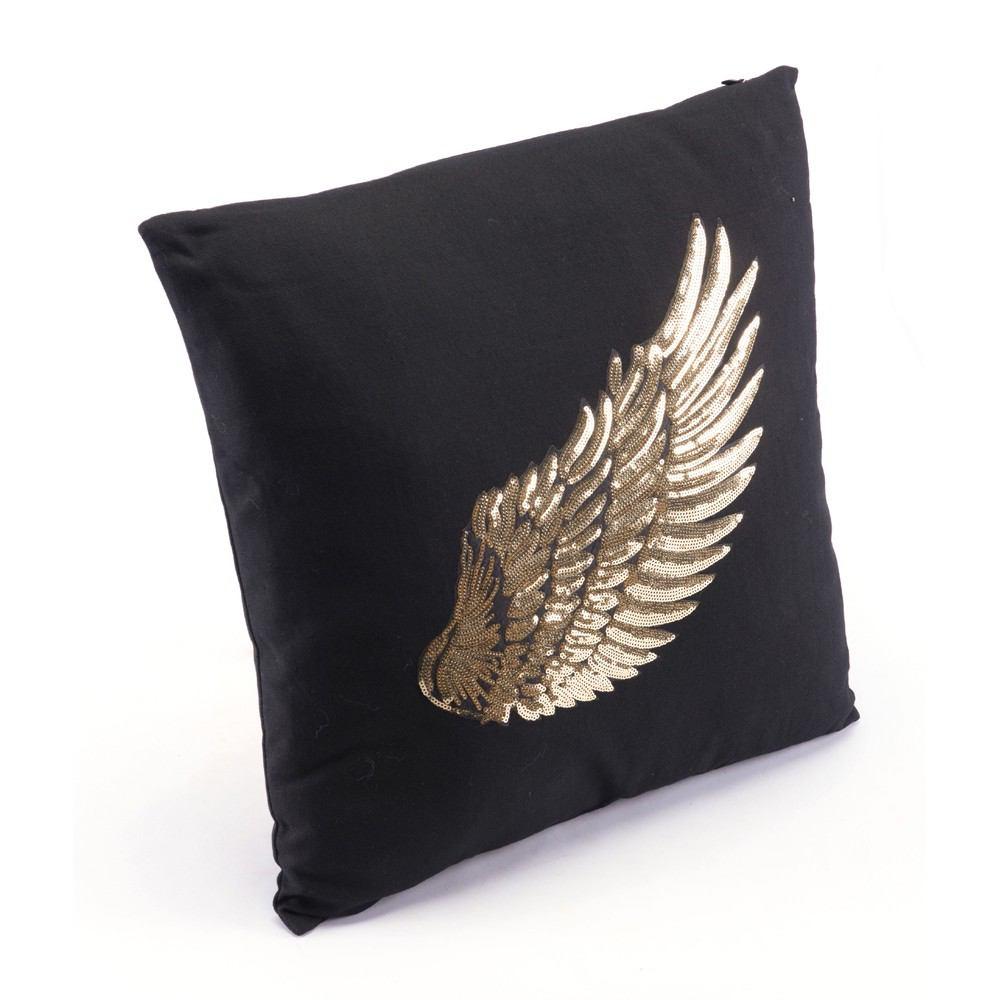 Zuo Metallic Wings Pillows Black & Gold - Set Of 2