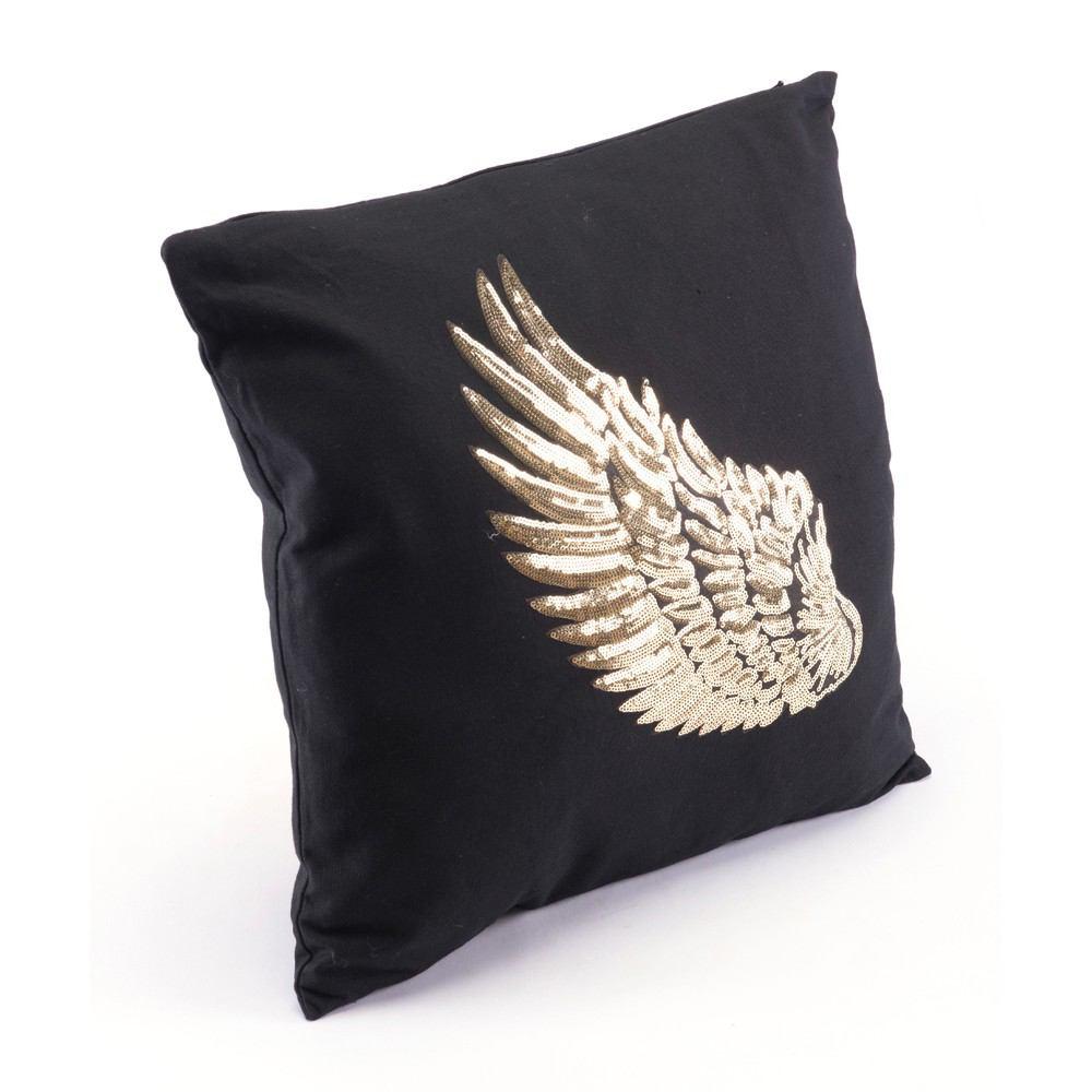 Zuo Metallic Wings Pillows Black & Gold - Set Of 2