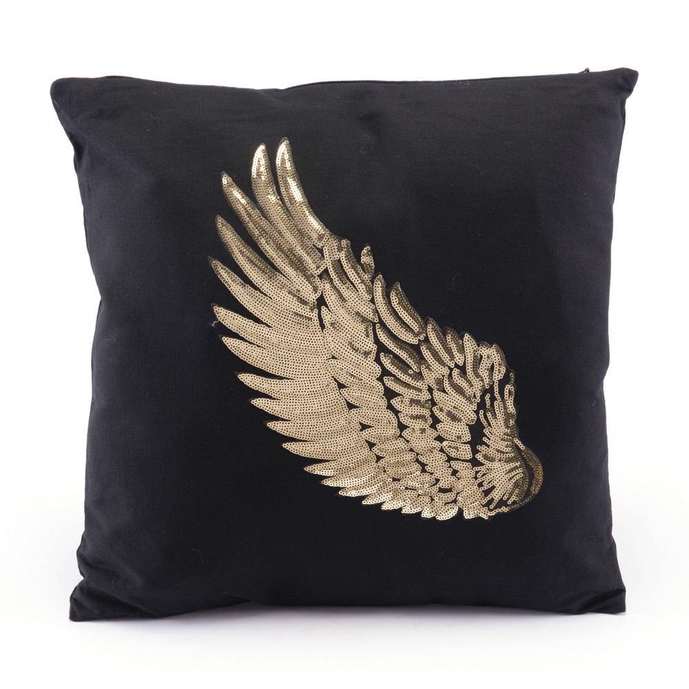 Zuo Metallic Wings Pillows Black & Gold - Set Of 2