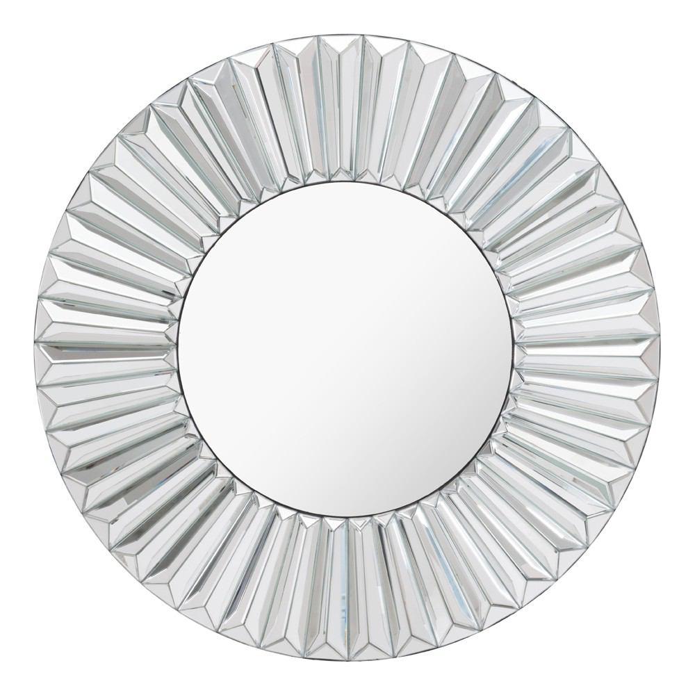 Zuo Waves Round Mirror Clear