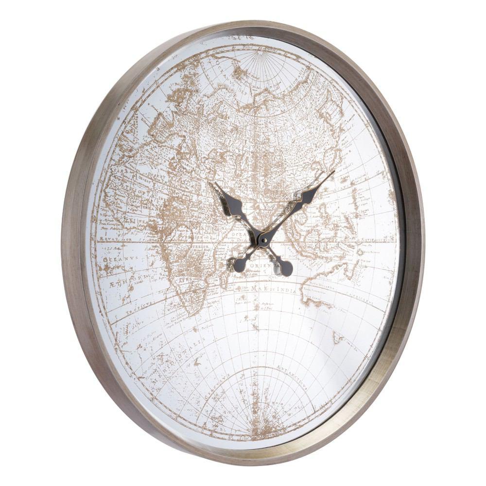 Zuo Hora Mundial Clock - Antique Silver