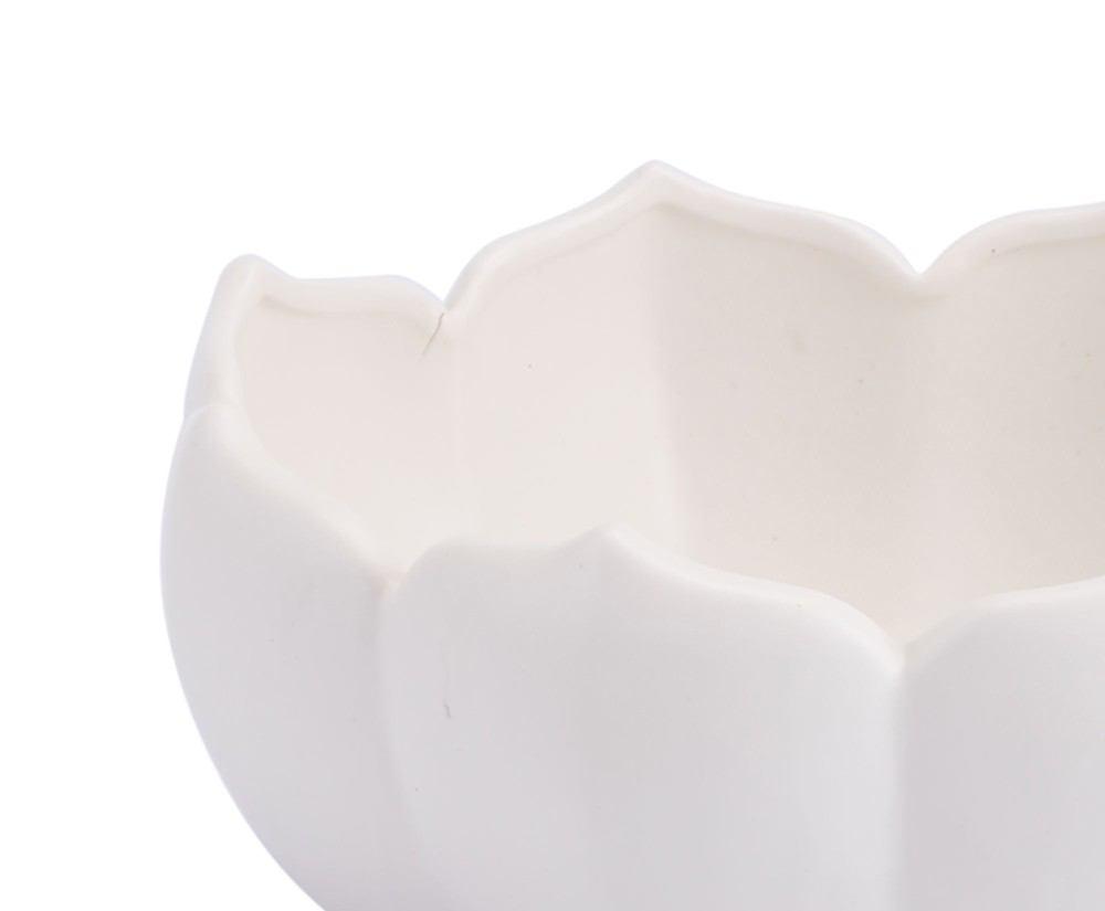 Zuo Lotus Large Bowl White