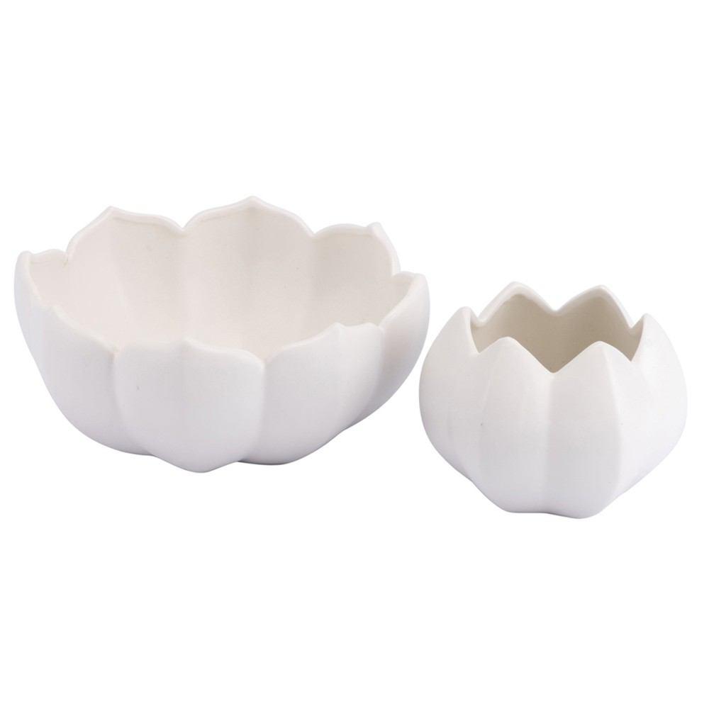 Zuo Lotus Large Bowl White