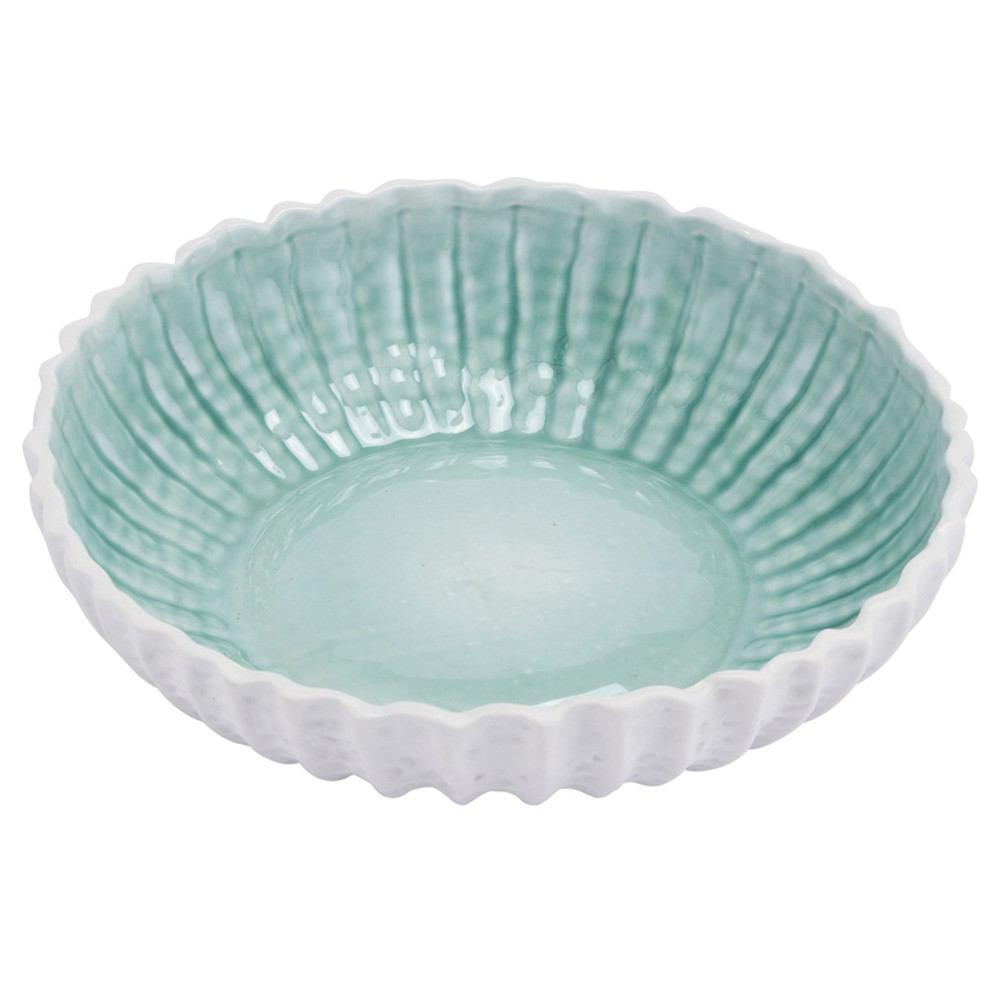 Zuo Fiore Large Bowl White & Green