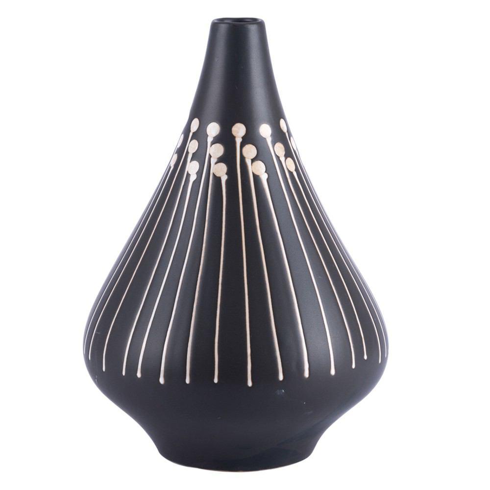 Zuo Niger Large Vase Black & White