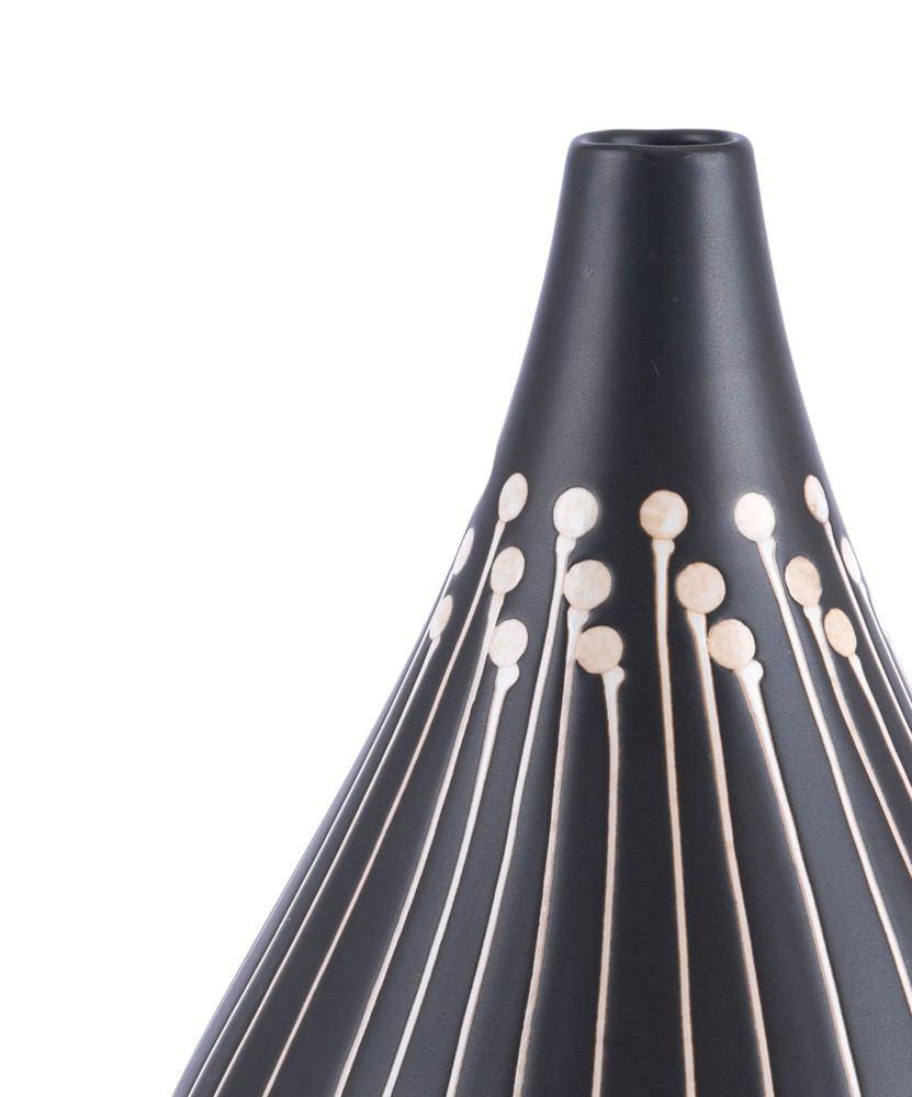 Zuo Niger Large Vase Black & White