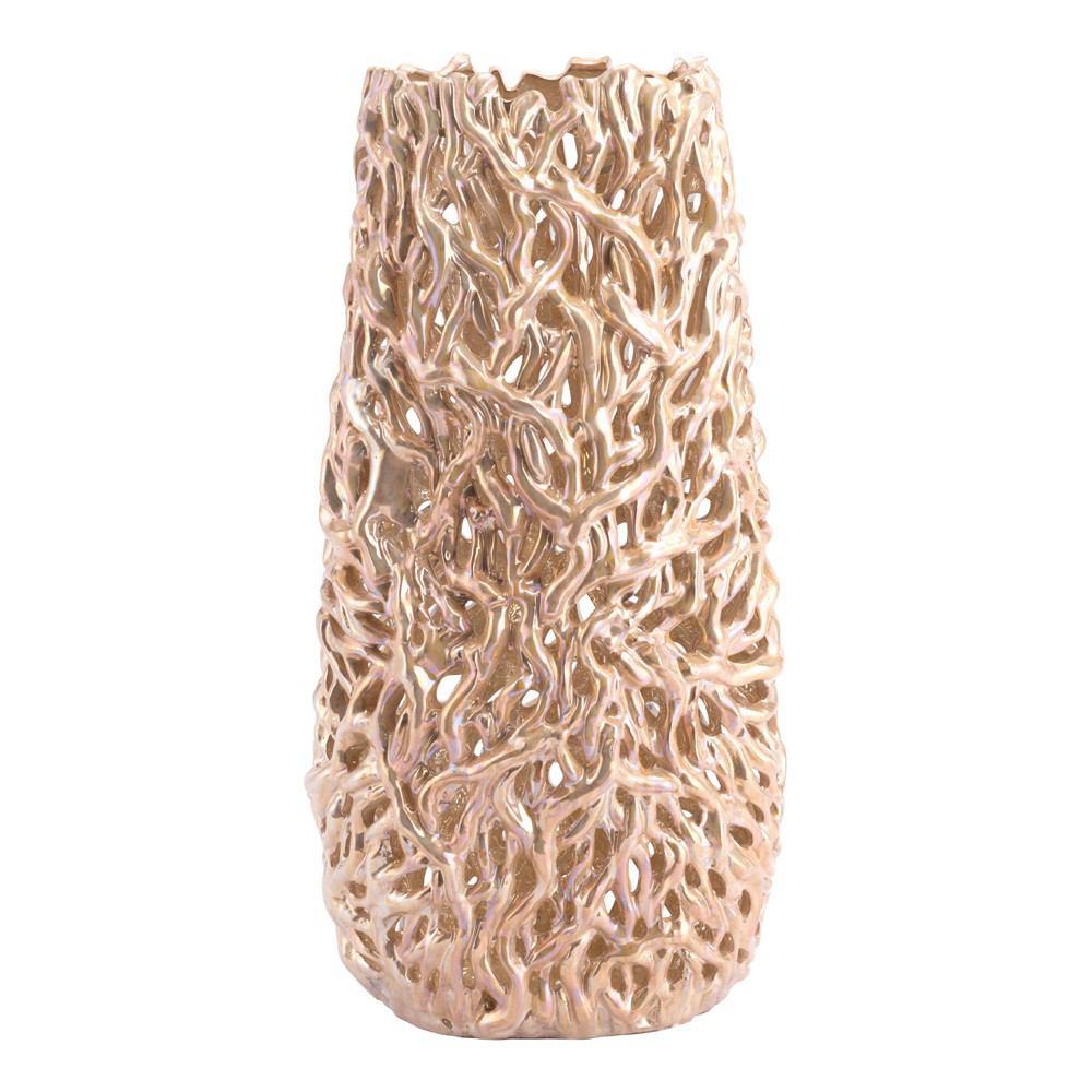 Zuo Pearl Tall Vase Gold