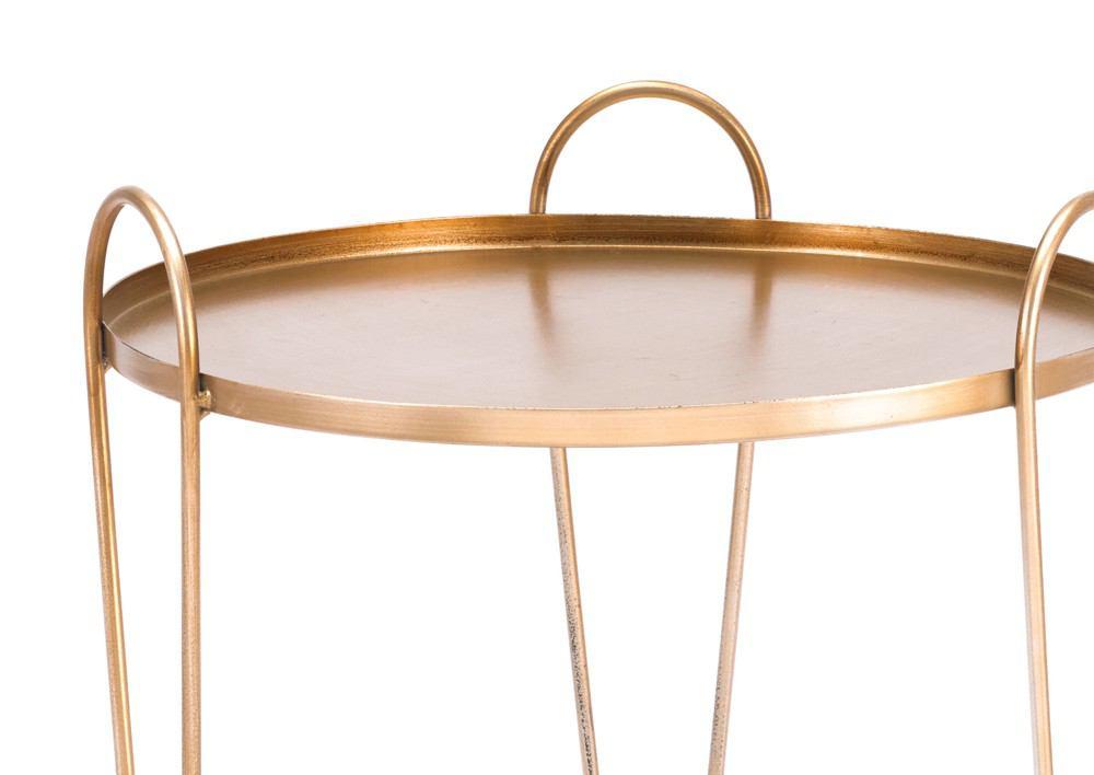 Zuo Trebede Bar Cart Gold