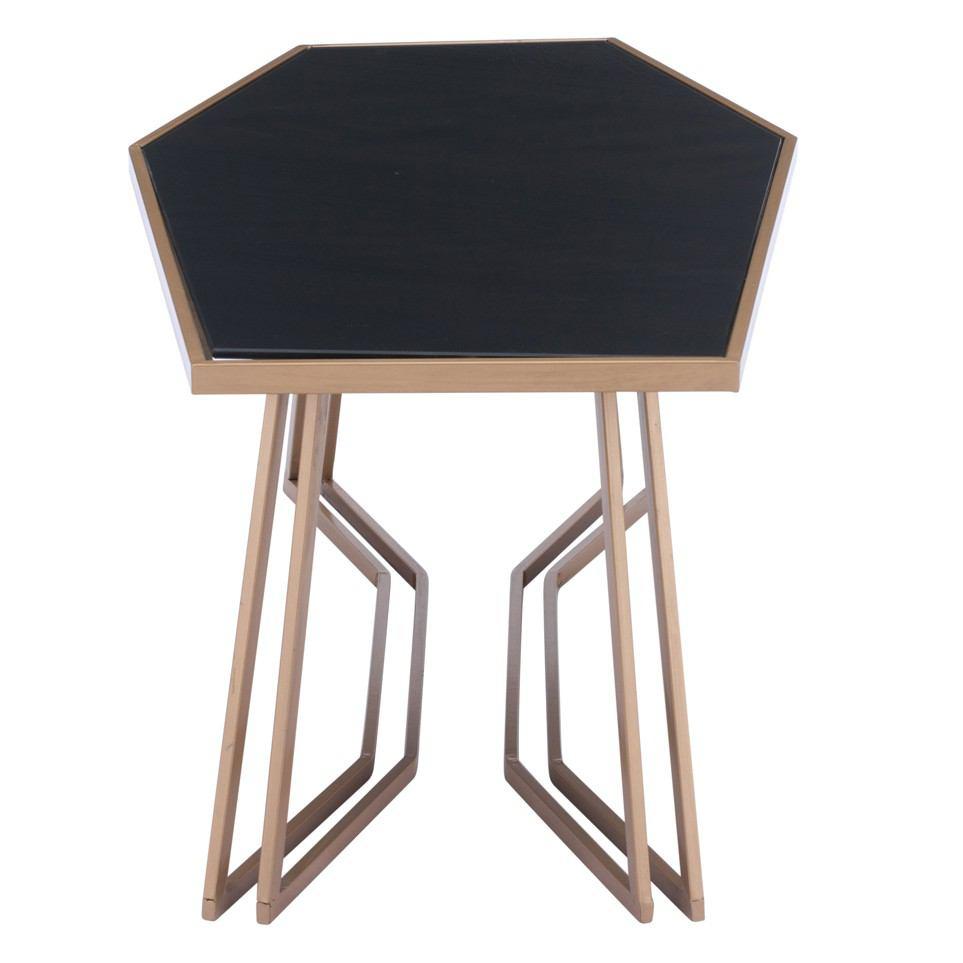 Zuo Geo Coffee Table Black & Gold