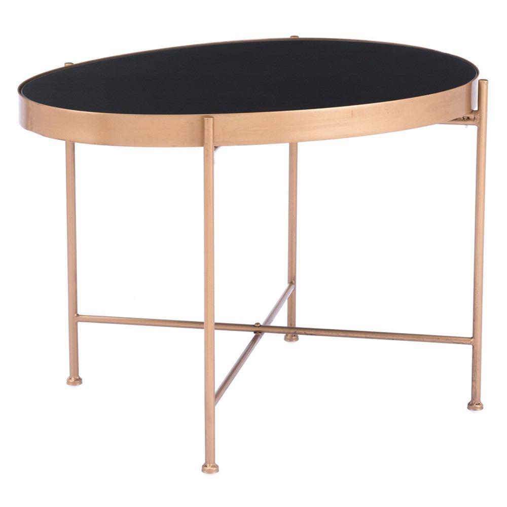 Zuo Gotta End Table 2 Black & Gold