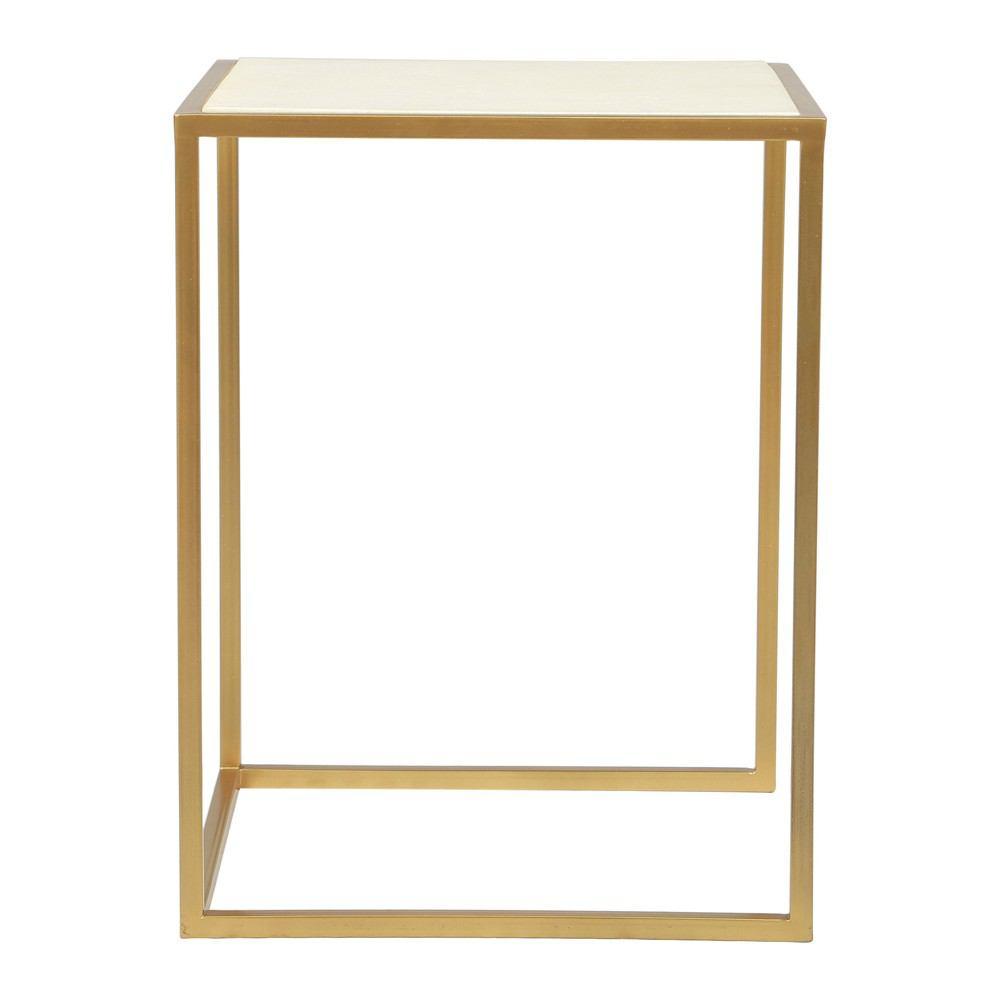 Zuo Kensington Nesting Tables Stone & Brass