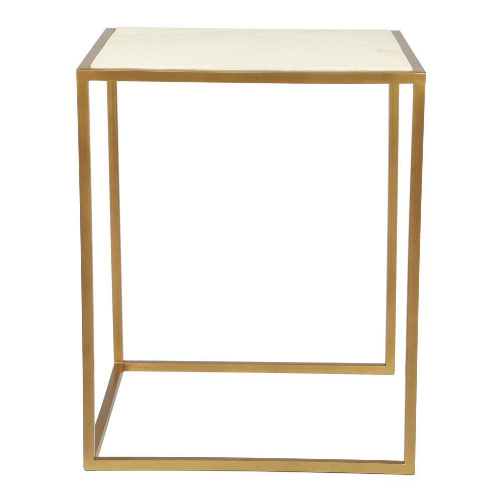 Zuo Kensington Nesting Tables Stone & Brass