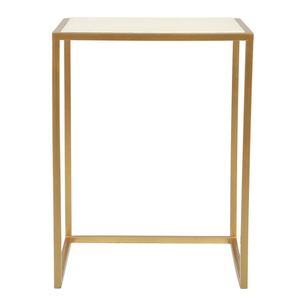 Zuo Kensington Nesting Tables Stone & Brass