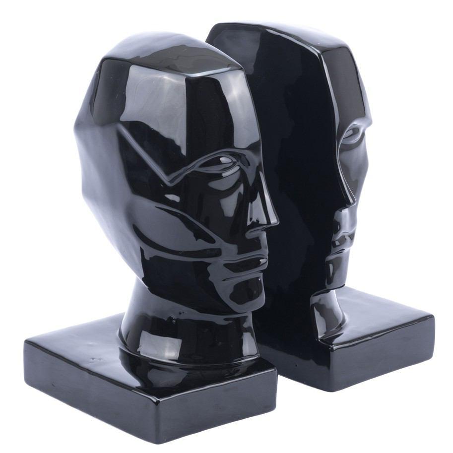 Zuo Face Bookends - Black