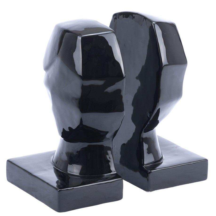 Zuo Face Bookends - Black