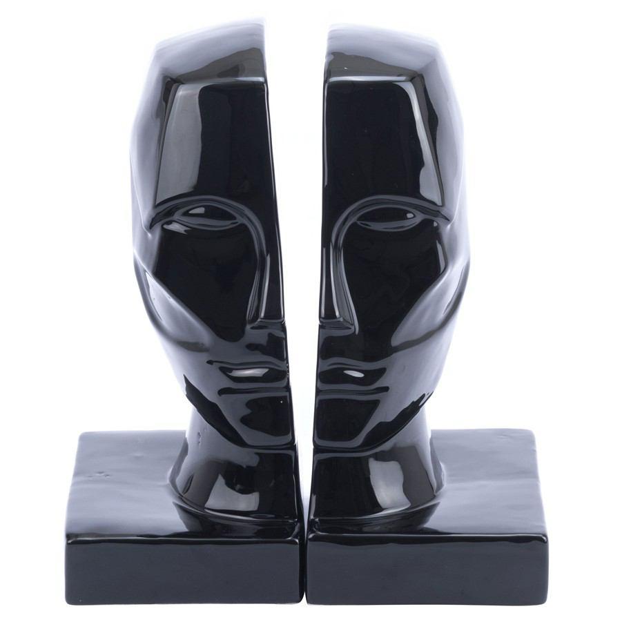 Zuo Face Bookends - Black